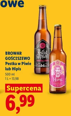 Piwo Browar Gościszewo Hipis promocja w Lidl