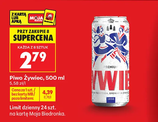 Piwo Żywiec Premium promocja w Biedronka