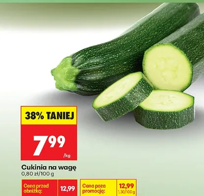 Cukinia na wagę promocja w Biedronka