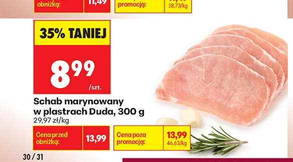 Schab marynowany w plastrach Duda promocja w Biedronka