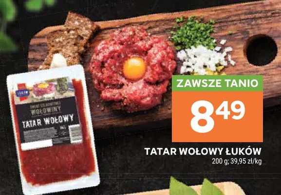 Tatar wołowy Łuków promocja w Stokrotka