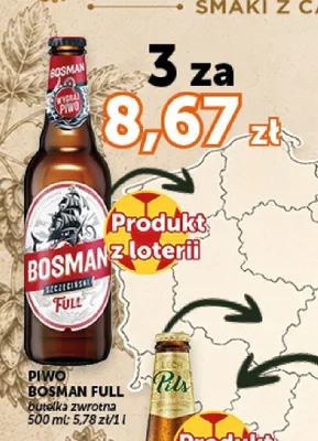Piwo Bosman Full promocja w Groszek