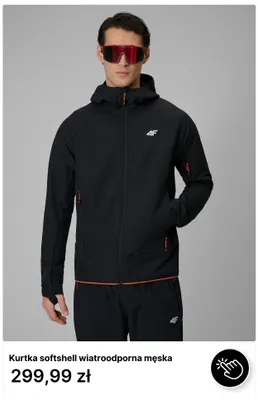 Kurtka softshell wiatroodporna męska 4F promocja w 4F