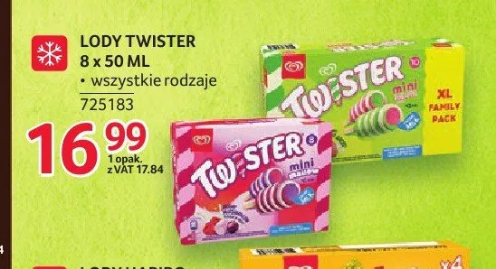 Lody Twister Mini 8-pak promocja w Selgros