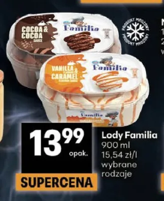 Lody Familia promocja w Delikatesy Centrum