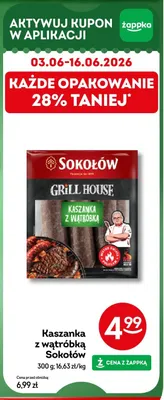 Kaszanka z wątróbką Sokołów promocja w Żabka