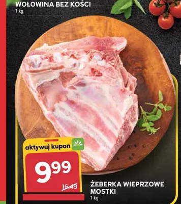 Żeberka wieprzowe mostki promocja w Stokrotka