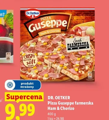 Pizza Guseppe farmerska Ham & Chorizo Dr. Oetker promocja w Lidl