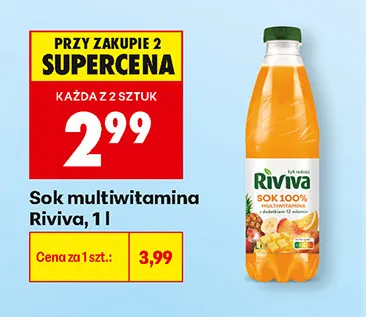 Sok multiwitamina Riviva promocja w Biedronka