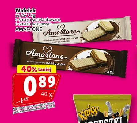 Wafelek o smaku śmietankowym Amartone promocja w Prim Market