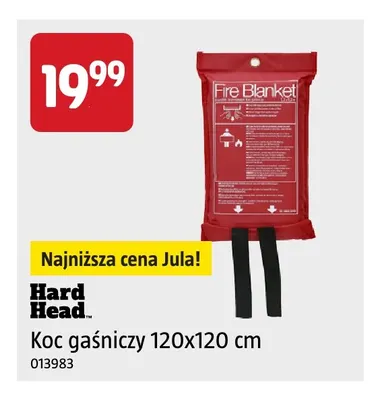 Koc gaśniczy 120x120 cm Hard Head promocja w Jula