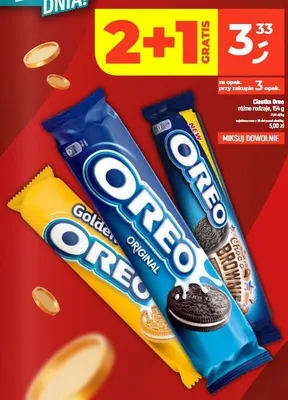 Ciastka Oreo Golden promocja w Dealz