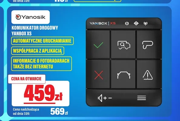 Komunikator drogowy Yanosik Yanbox Xs promocja w RTV EURO AGD