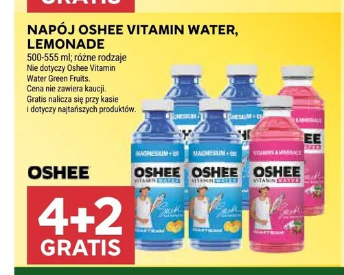 Napój Oshee Vitamin Water Vitamins & Minerals promocja w Stokrotka
