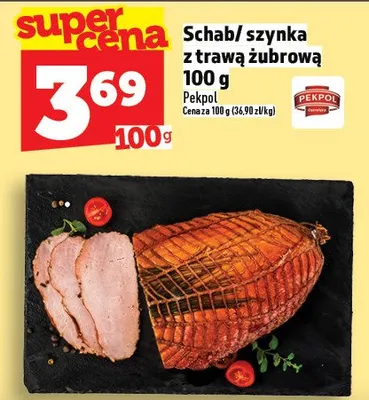 Schab/szynka z trawą żubrową promocja w TOPAZ