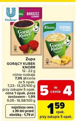 Zupa Gorący Kubek promocja w Carrefour Market
