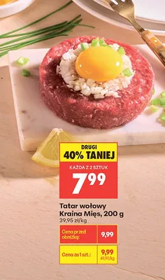 Tatar wołowy Kraina Mięs promocja w Biedronka