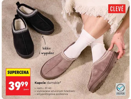 Kapcie damskie promocja w Biedronka