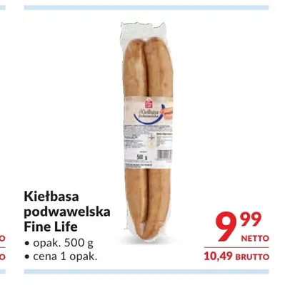 Kiełbasa podwawelska Fine Life promocja w Makro