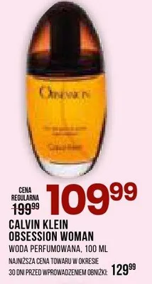 Woda perfumowana Calvin Klein Obsession Woman promocja w Drogerie Natura