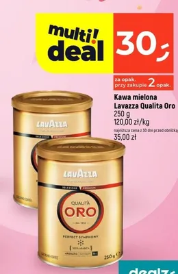 Kawa mielona Lavazza Qualita Oro promocja w Dealz