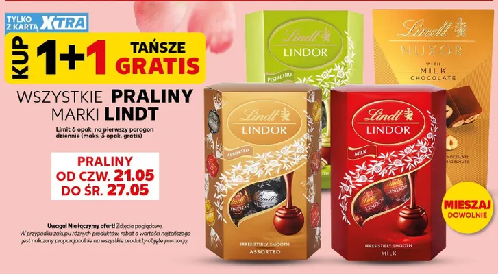 Praliny Lindt Lindor Assorted promocja w Kaufland