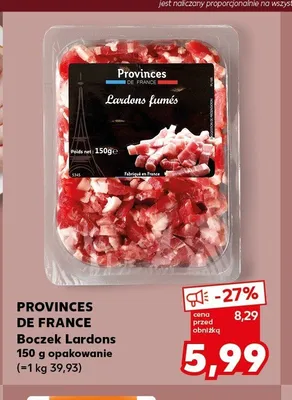 Boczek Lardons Provinces de France promocja w Kaufland