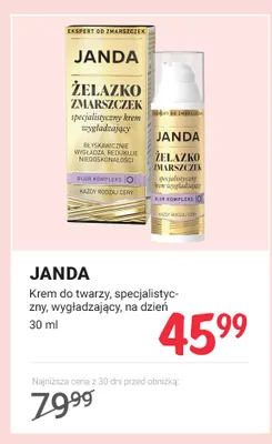Krem do twarzy Janda Żelazko Zmarszczek na dzień promocja w Rossmann
