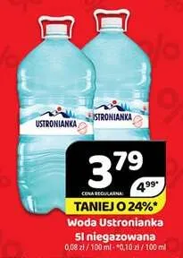 Woda niegazowana Ustronianka promocja w Delfin