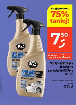 Spray czyszczący do kokpitu samochodu K2 Polo promocja w Dealz