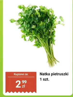Natka pietruszki promocja w Biedronka