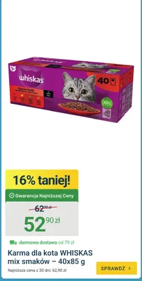Karma dla kota Whiskas mix smaków promocja w ERLI