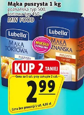 Mąka puszysta tortowa typ 450 promocja w Prim Market