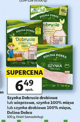 Szynka Dobrusie drobiowa Dolina Dobra promocja w Auchan
