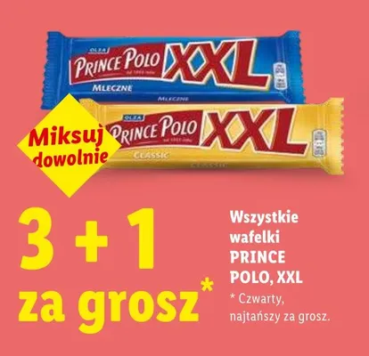 Wafelki Prince Polo XXL promocja w Lidl