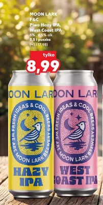 Piwo Moon Lark F&C Hazy IPA promocja w Kaufland