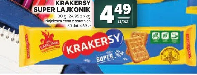Krakersy Super Lajkonik promocja w Stokrotka
