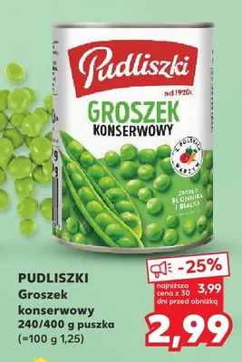 Groszek konserwowy promocja w Kaufland