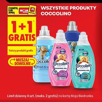 Żel do prania Coccolino Care Wonder Wash Washing Gel Green promocja w Biedronka