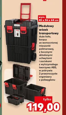 Modułowy wózek transportowy Kistenberg promocja w Kaufland