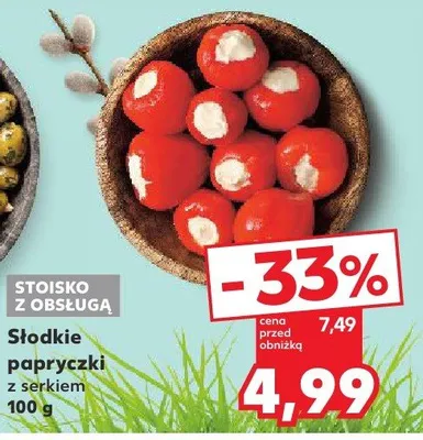 Słodkie papryczki z serkiem promocja w Kaufland