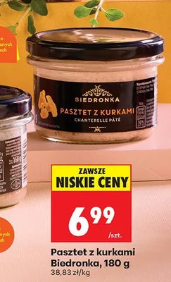 Pasztet z kurkami promocja w Biedronka