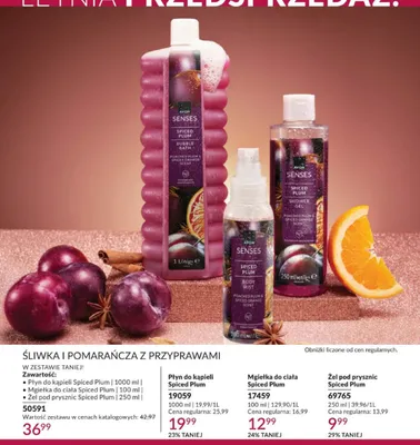 Płyn do kąpieli Avon Senses Spiced Plum promocja w AVON