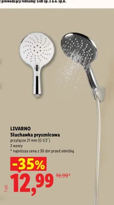 Słuchawka prysznicowa Livarno promocja w Lidl