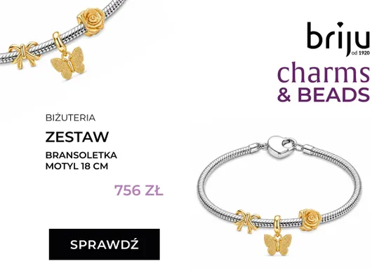 Zestaw bransoletka Motyl 18 cm Briju promocja w Briju