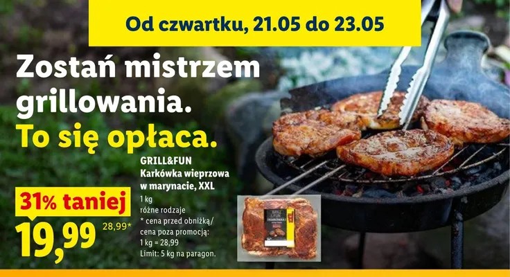 Karkówka wieprzowa w marynacie XXL promocja w Lidl