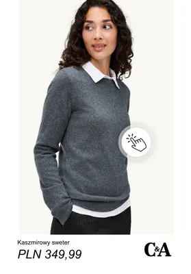 Kaszmirowy sweter C & A promocja w C&A