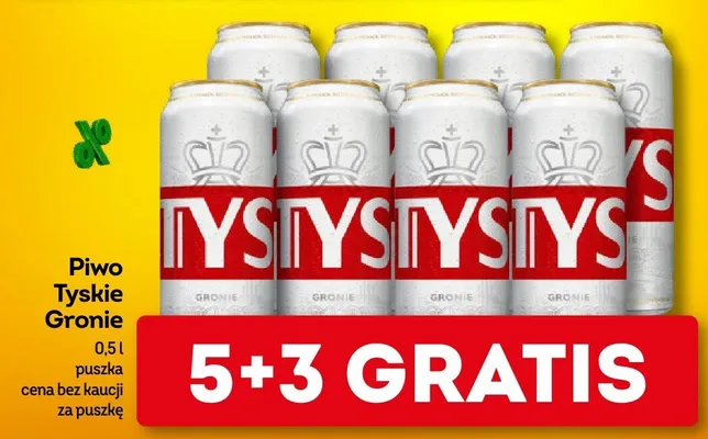 Piwo Tyskie Gronie promocja w Żabka