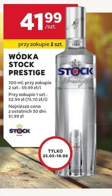 Wódka Stock Prestige promocja w Stokrotka