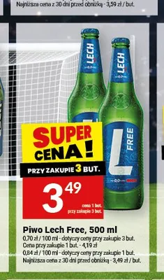 Piwo bezalkoholowe Lech Free promocja w Twój Market